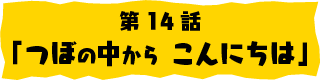 第14話「つぼの中から こんにちは」