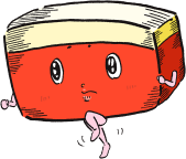 走るカルビくん