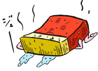 カルビくん焼ける